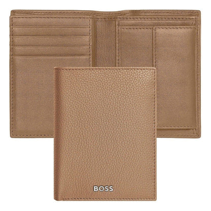 HUGO BOSS, Kreditkartenetui, Classic Grained, Camel