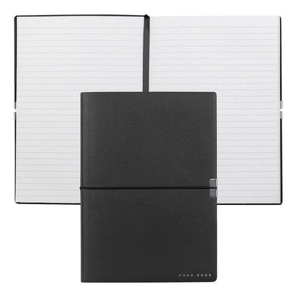 HUGO BOSS, Notizbuch Elegance Storyline, A5 liniert weiss, schwarz-1