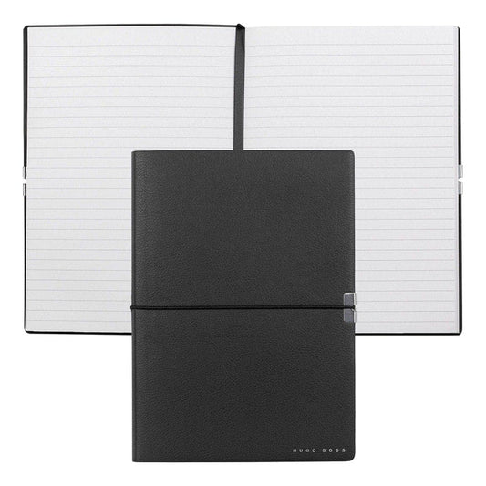 HUGO BOSS, Notizbuch Elegance Storyline, A5 liniert weiss, schwarz-1