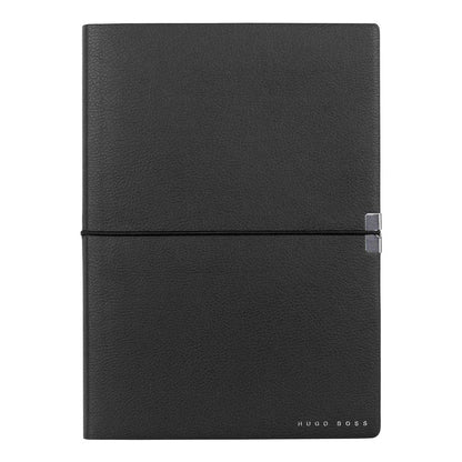HUGO BOSS, Notizbuch Elegance Storyline, A5 liniert weiss, schwarz-3