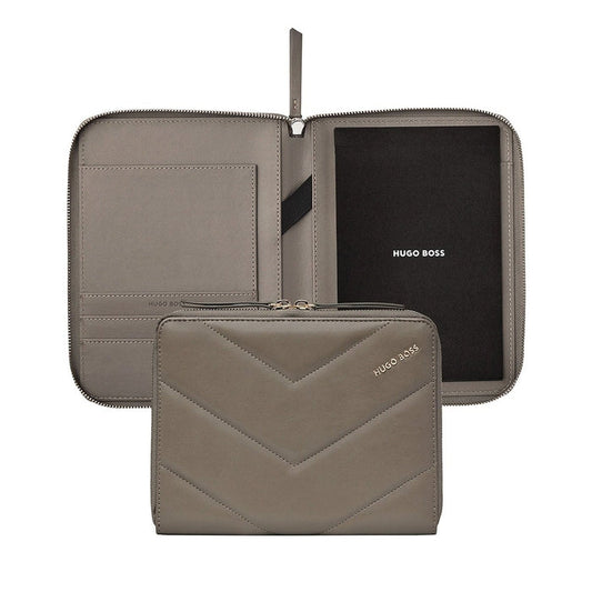 HUGO BOSS Schreibmappe Triga A5 Taupe-1