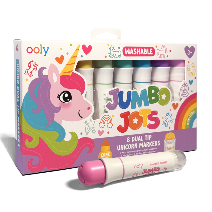 Jumbo Jots Dual Tip Stamp Markers - Unicorn - Set of 8