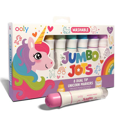 Jumbo Jots Dual Tip Stamp Markers - Unicorn - Set of 8