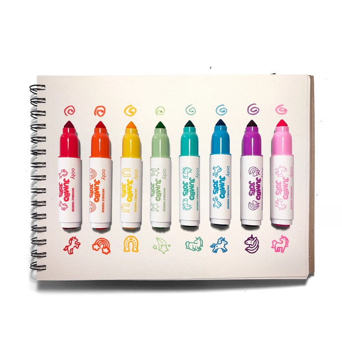 Jumbo Jots Dual Tip Stamp Markers - Unicorn - Set of 8