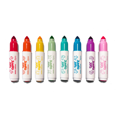 Jumbo Jots Dual Tip Stamp Markers - Unicorn - Set of 8