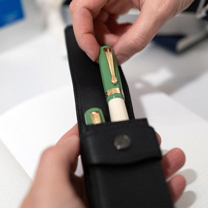 Kaweco, Stifteetui, für 2 Schreibgeräte mit Lasche für Dia, schwarz
