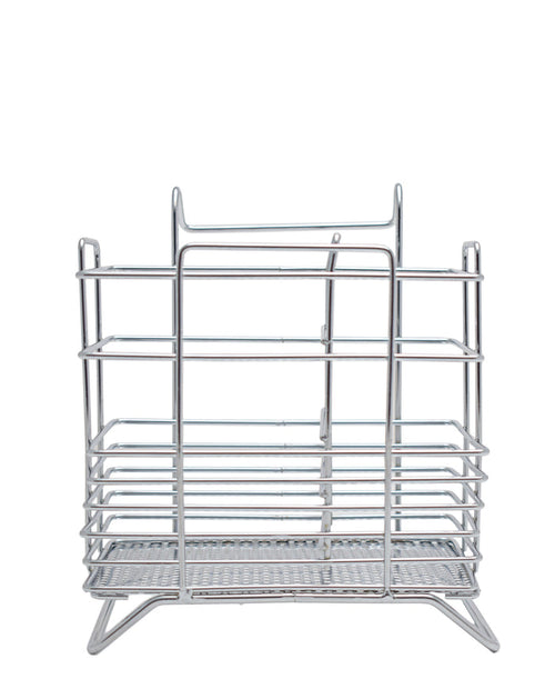 Kitchen Life Chrome Cutlery Holder - Silver