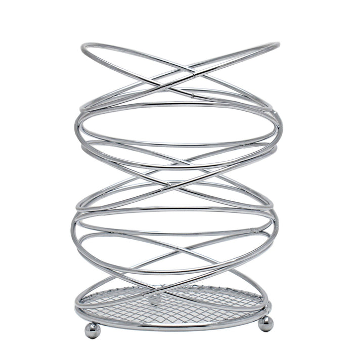 Kitchen Life Chrome Infinity Cutlery Holder - Silver