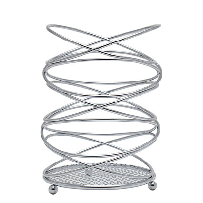 Kitchen Life Chrome Infinity Cutlery Holder - Silver
