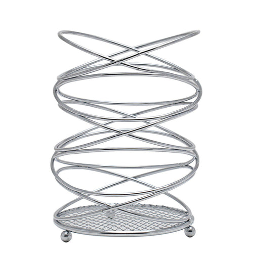 Kitchen Life Chrome Infinity Cutlery Holder - Silver