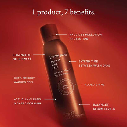 Living Proof Perfect Hair Day Limited Edition Velvet Amber Advanced Clean Dry Shampoo