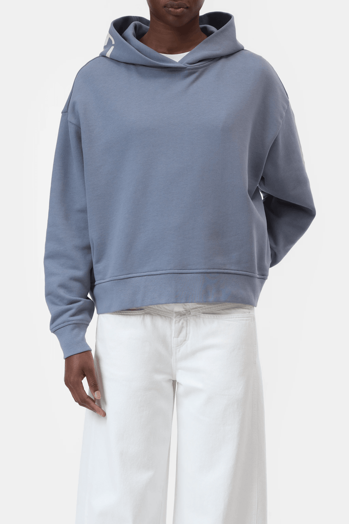 Logo Hoodie Made of Organic Cotton in Strato Grey