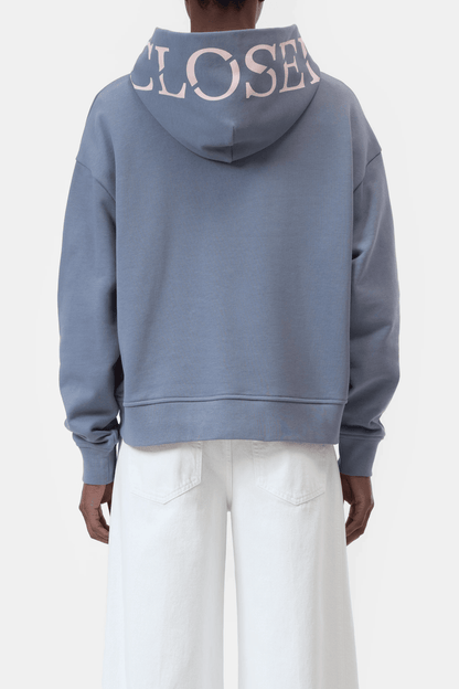 Logo Hoodie Made of Organic Cotton in Strato Grey