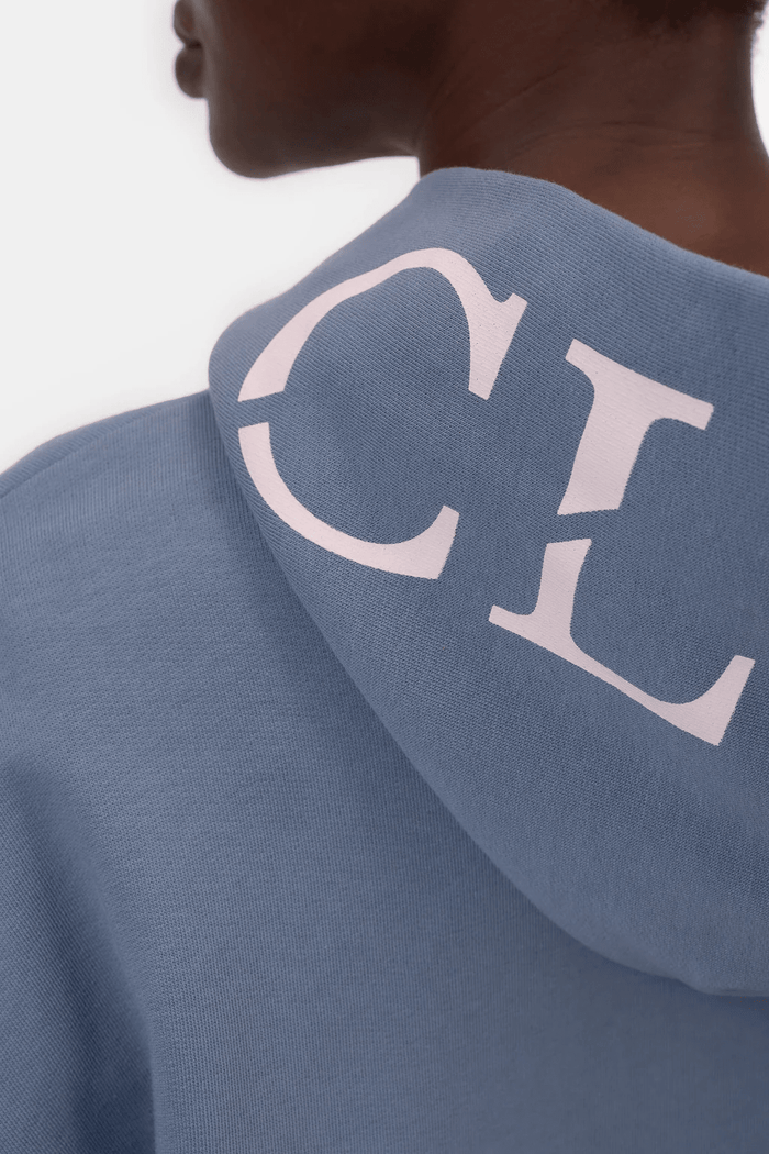 Logo Hoodie Made of Organic Cotton in Strato Grey