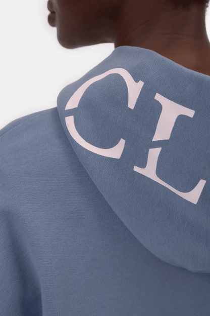 Logo Hoodie Made of Organic Cotton in Strato Grey