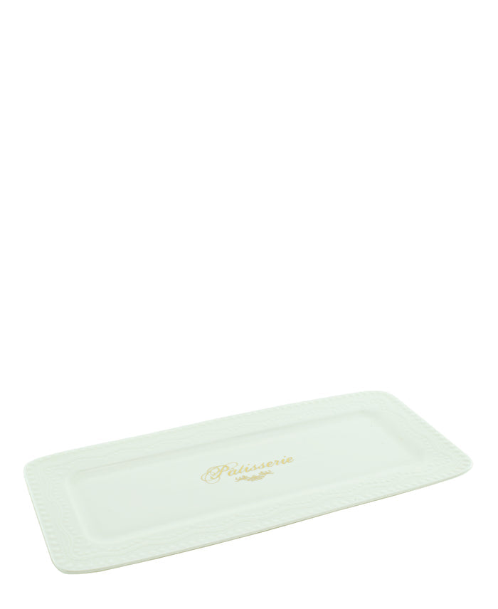 Maison Chic Porcelain Cake Serving Plate - White
