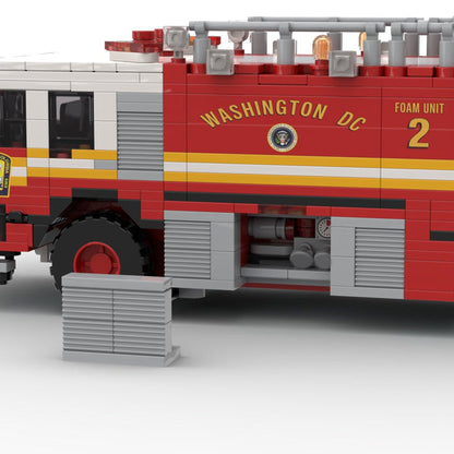 MOC - 259170 Oshkosh Striker 1500 Foam 2 Airport Firetruck / ARFF D.C FD Klemmbaustein - LesDiy - Klemmbausteine