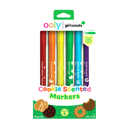 Front of packaging of OOLY x Girl Scouts Cookie Scented Markers