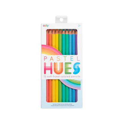 OOLY Pastel Hues colored pencils set of 12 in packaging