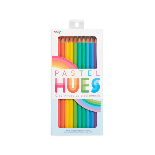 OOLY Pastel Hues colored pencils set of 12 in packaging
