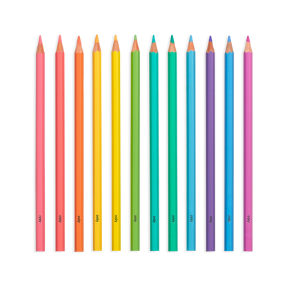 OOLY Pastel Hues colored pencils set of 12 without packaging