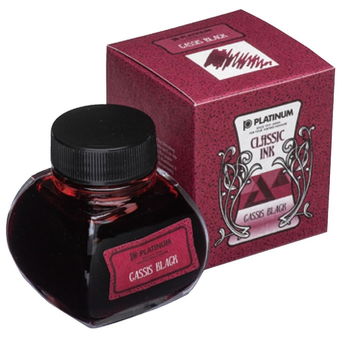 Platinum, Tintenglas, Classic Ink Cassis Black
