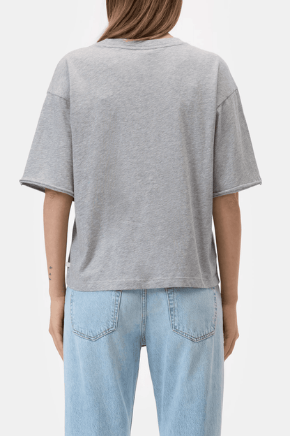 Relaxed T-Shirt Made of Organic Cotton in Light Grey Melange