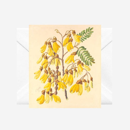 Sarah Featon - Card - Yellow Kowhai
