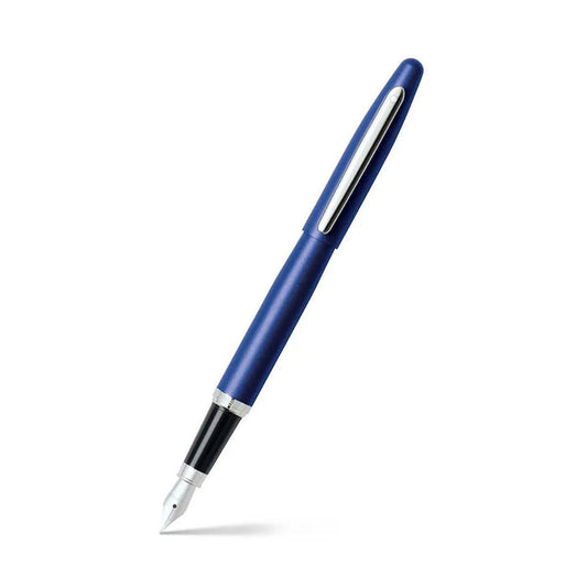 Sheaffer Füller VFM silber, Stahfeder, dunkelblau