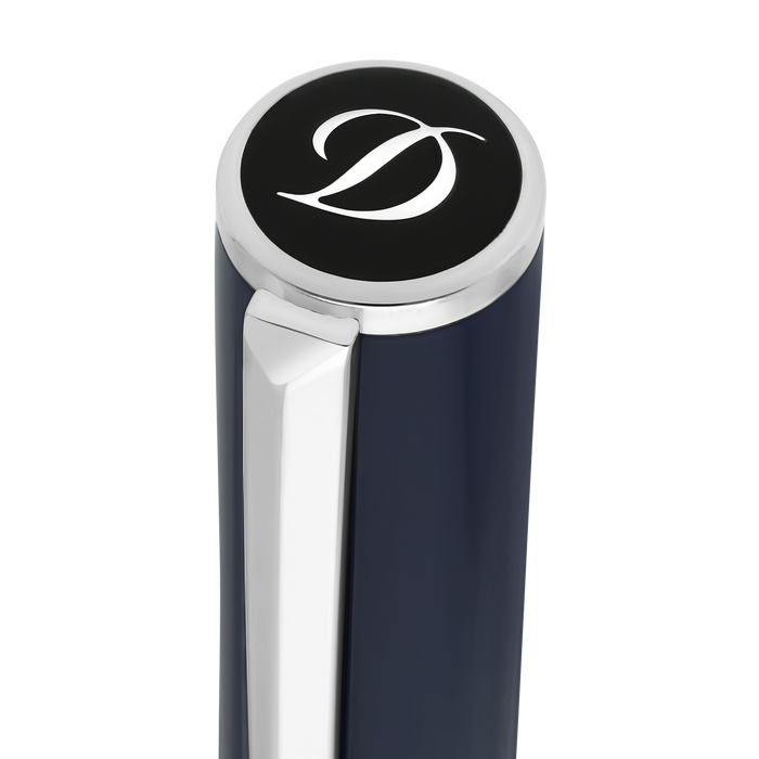 ST Dupont Tintenroller Initial D Initial, Palladium, Ltd. Edt., Dark-blue