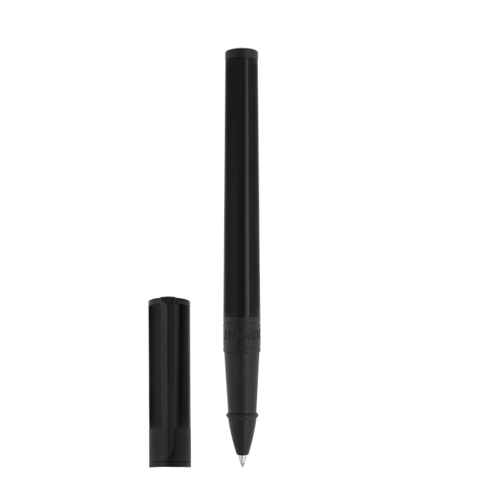 ST Dupont Tintenroller Initial D Initial, Palladium, Ltd. Edt., Schwarz