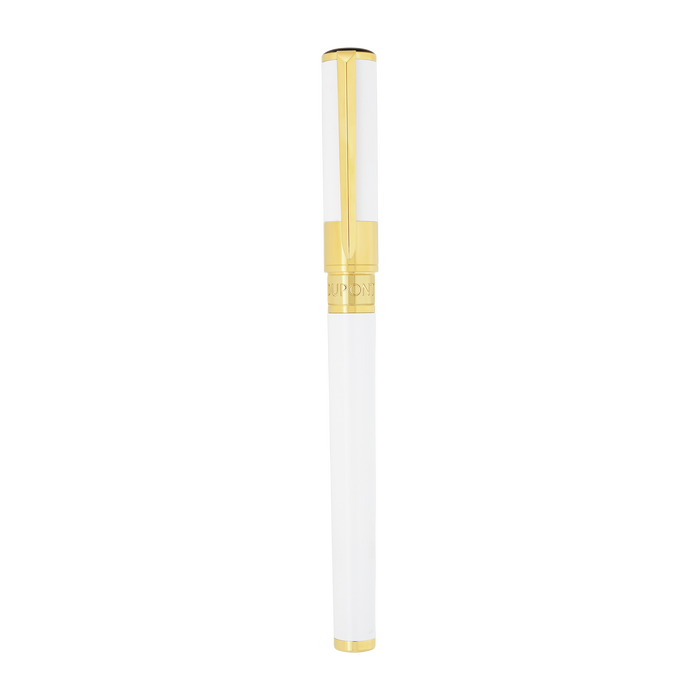 ST Dupont Tintenroller Initial D Initial, Palladium, Ltd. Edt., White