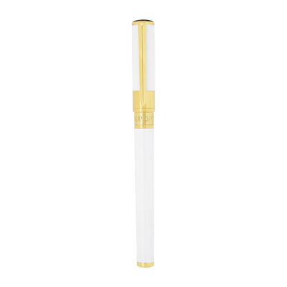 ST Dupont Tintenroller Initial D Initial, Palladium, Ltd. Edt., White