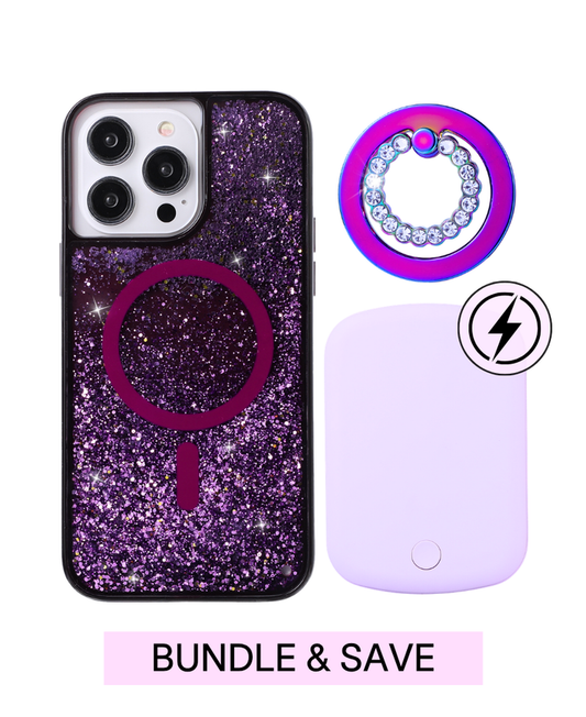 Ultimate Glitter MagSafe Set in Purple