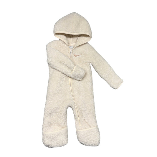 Nike | White Sherpa Bunting Suit | 9m