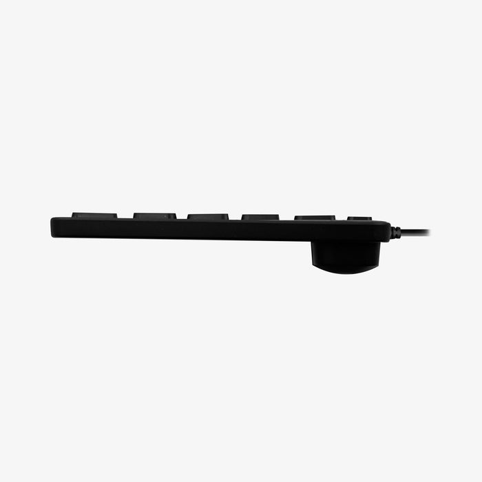 Macally Backlit Wired Keyboard in Space Gray with Adjustable Brightness for Mac