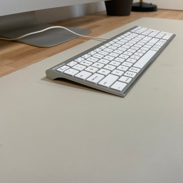 Macally Wired USB Keyboard for Mac - side profile view showing slim design