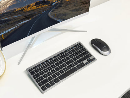 Macally Macally Wireless Keyboard - rear view showing connectivity ports