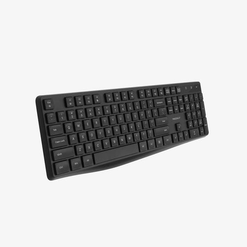 Macally Wireless Full Size Keyboard for Windows PC in black - on white background
