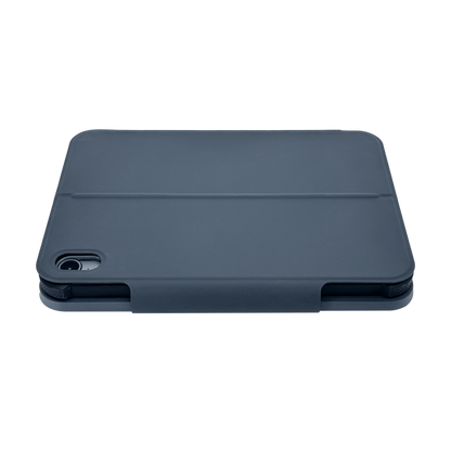 Macally Wireless iPad Mini Keyboard Case for iPad Mini A17 Pro & Mini 6 - rear view showing connectivity ports