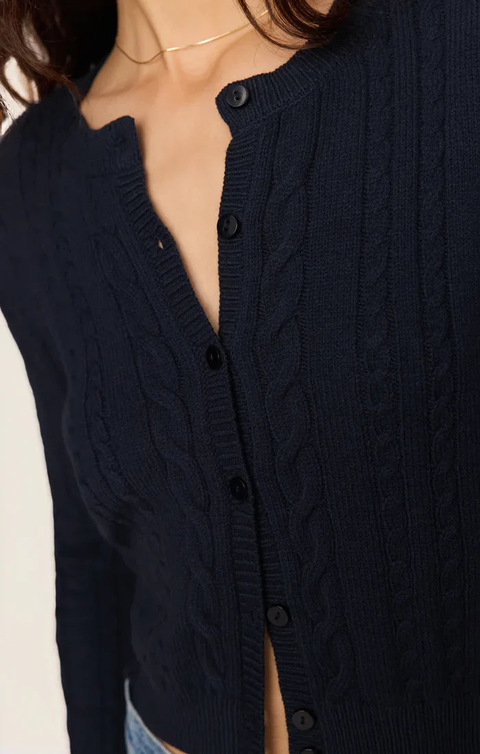 Z Supply Cera Long Sleeve Cardigan, Eclipse