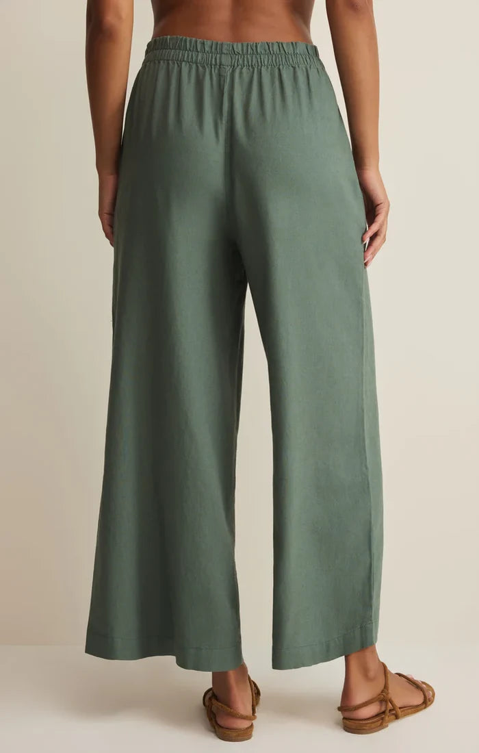 Z Supply Scout Linen Pant, Everglade