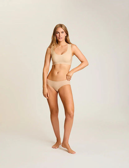 Zone Smoothing Bralette in Beige