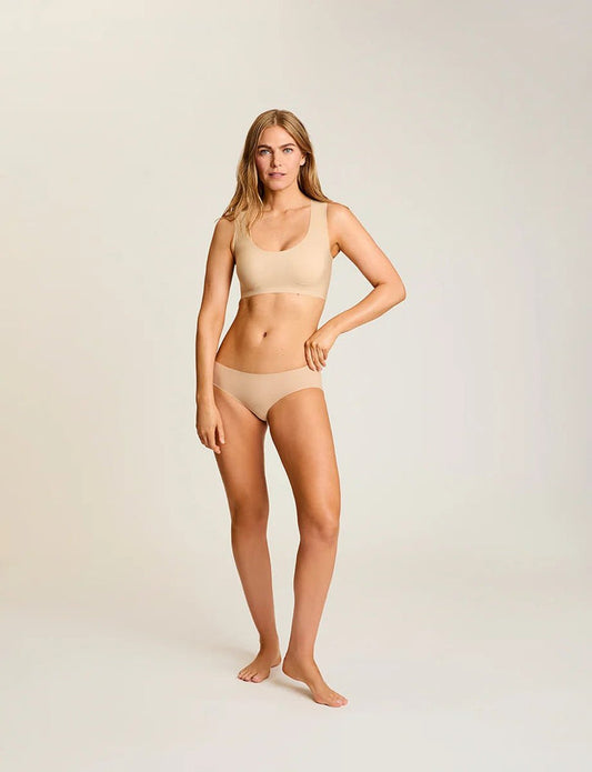 Zone Smoothing Bralette in Beige