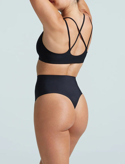 Zone Smoothing Thong Black